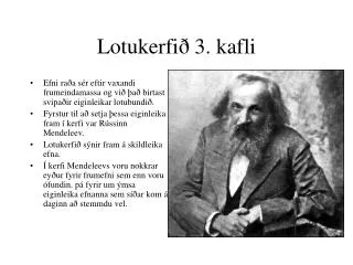 lotukerfi 3 kafli
