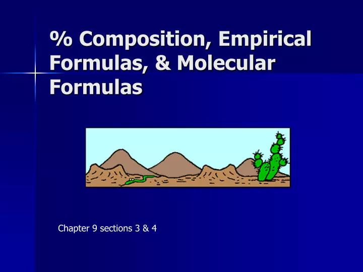 composition empirical formulas molecular formulas