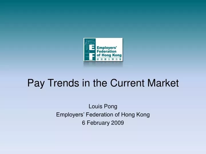 pay trends in the current market