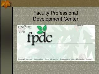 Faculty Professional Development Center