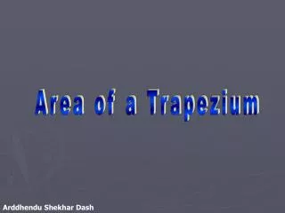 Area of a Trapezium