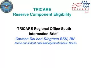 TRICARE Reserve Component Eligibility