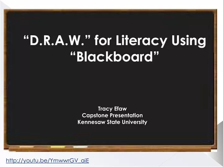 d r a w for literacy using blackboard
