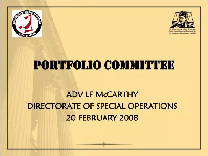 portfolio committee