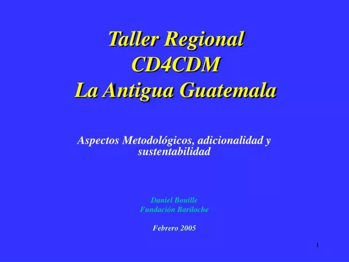 taller regional cd4cdm la antigua guatemala