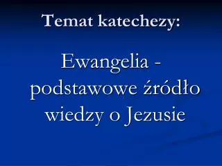 temat katechezy