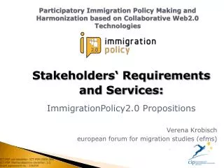 Verena Krobisch european forum for migration studies (efms)