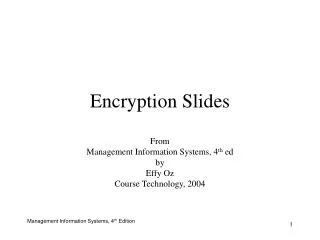 Encryption Slides
