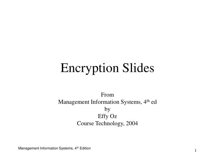 encryption slides