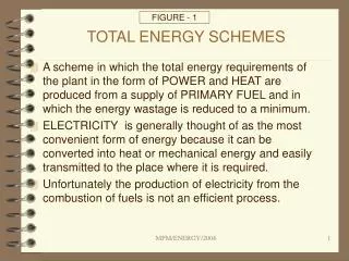 TOTAL ENERGY SCHEMES