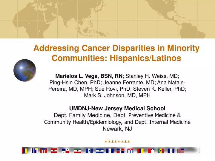 addressing cancer disparities in minority communities hispanics latinos