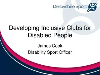 Developing Inclusive Clubs for Disabled People