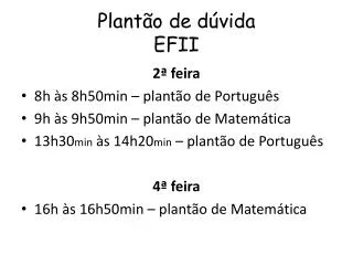 p lant o de d vida efii