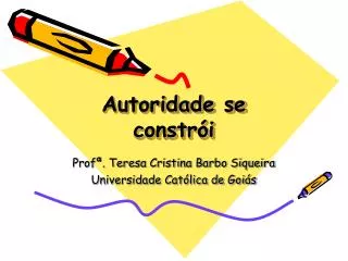 autoridade se constr i