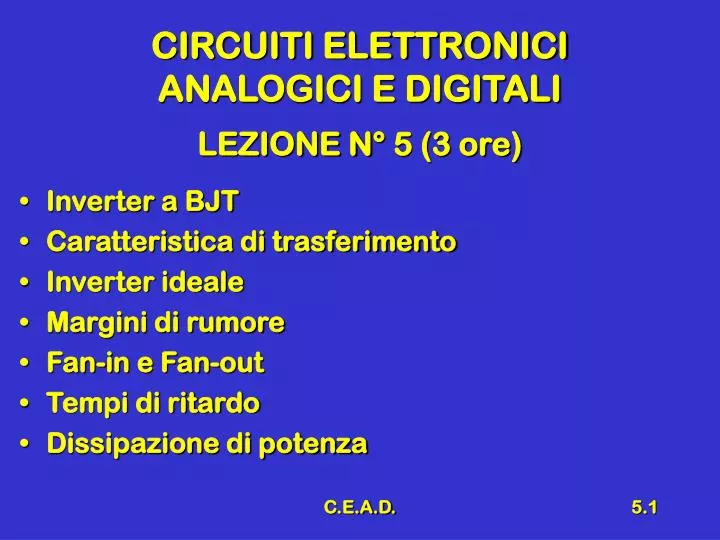 circuiti elettronici analogici e digitali