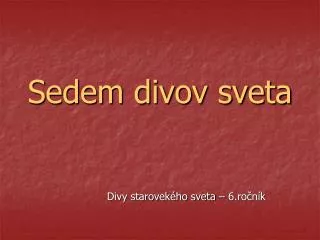 sedem divov sveta