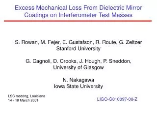 Excess Mechanical Loss From Dielectric Mirror Coatings on Interferometer Test Masses