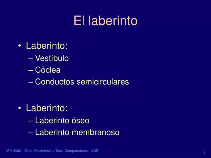 el laberinto