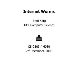 Internet Worms