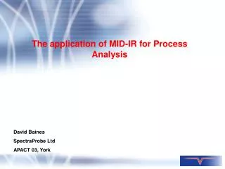 The application of MID-IR for Process Analysis