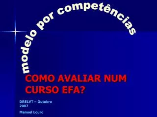 como avaliar num curso efa