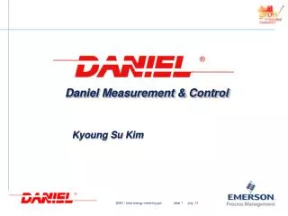 D aniel Measurement &amp; Control