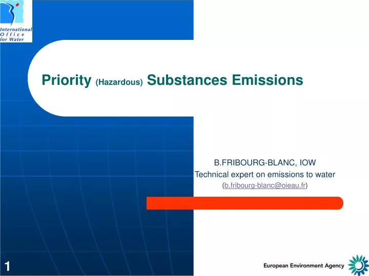 priority hazardous substances emissions