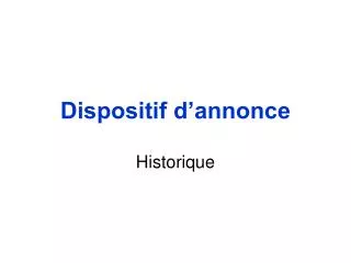 historique