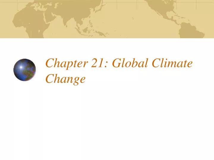 chapter 21 global climate change