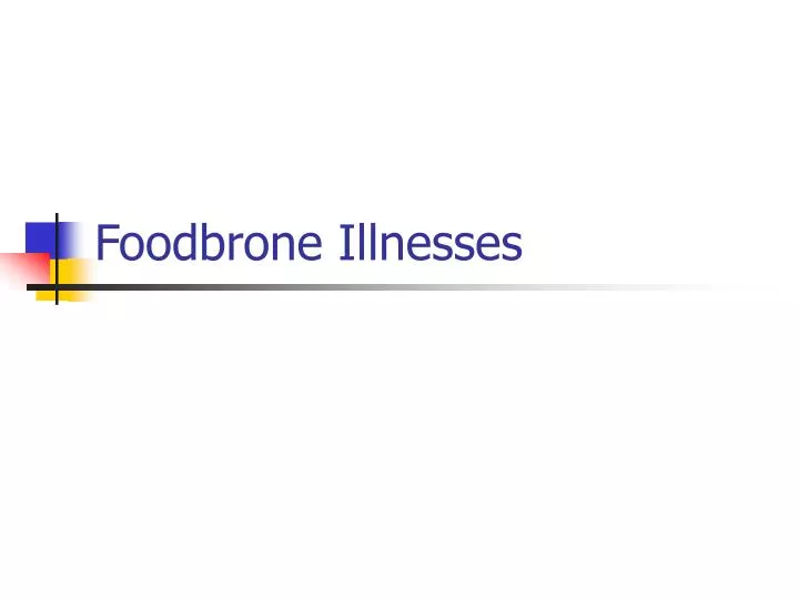 foodbrone illnesses