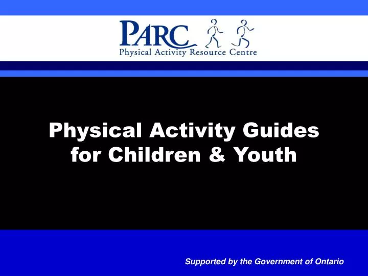 physical activity guides for children youth