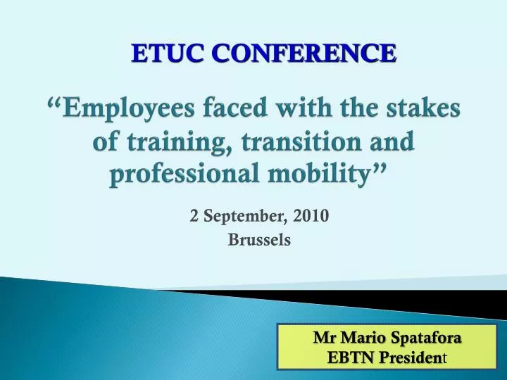 employees faced with the stakes of training transition and professional mobility