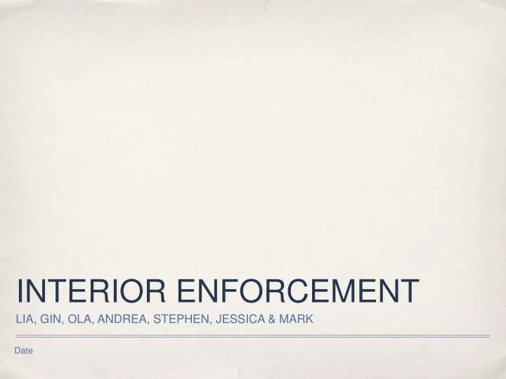interior enforcement