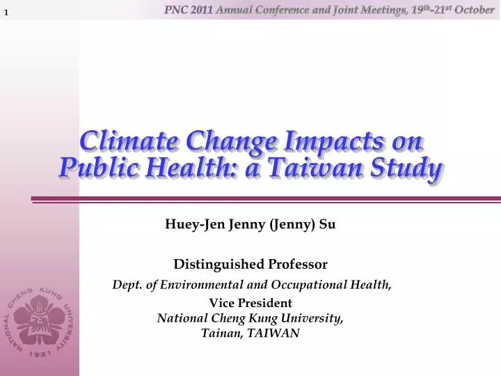 climate change impacts on public health a taiwan study