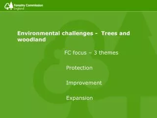 Environmental challenges - Trees and woodland