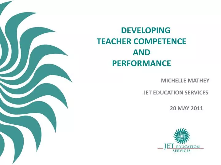 developing teacher competence and performance