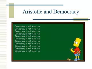 Aristotle and Democracy