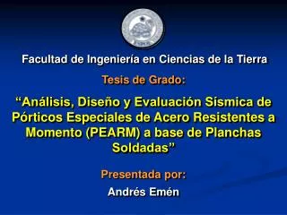 presentada por andr s em n