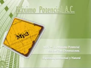 m ximo potencial a c