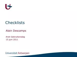 checklists