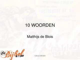 10 woorden