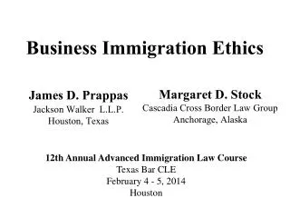 Business Immigration Ethics