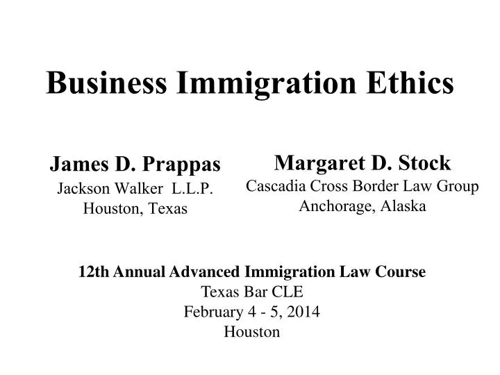 business immigration ethics