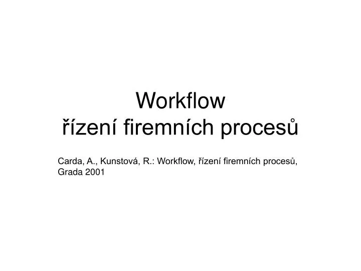 workflow zen firemn ch proces