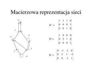 macierzowa reprezentacja sieci