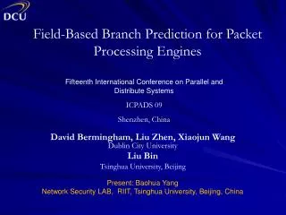 Field-Based Branch Prediction for Packet Processing Engines