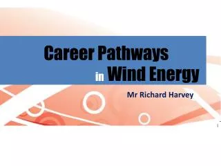 Career Pathways in Wind Energy