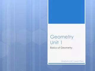 Geometry Unit 1