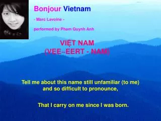 Bonjour Vietnam