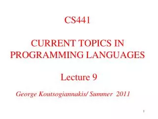 Lecture 9